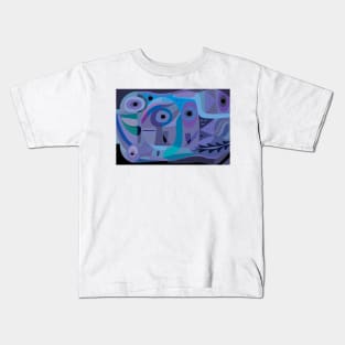 Blue Fish Swimming Kids T-Shirt